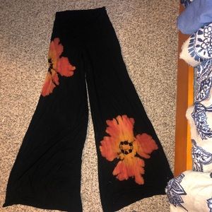 Y2K wide flare leg pants